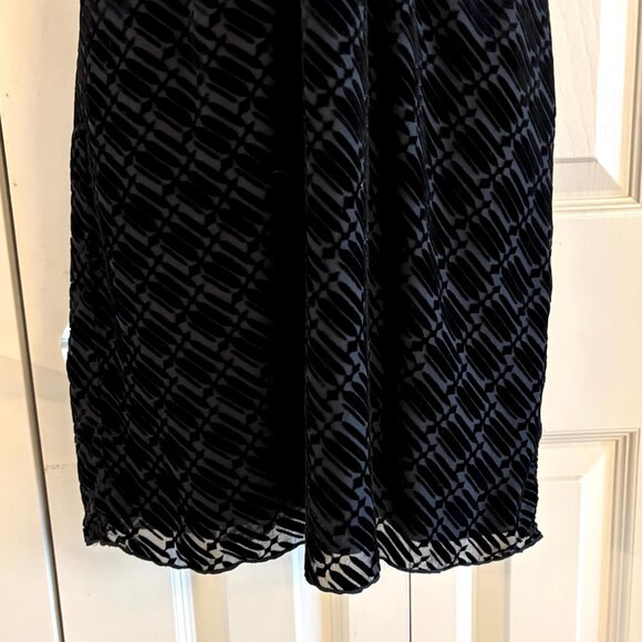 Studio M Black Velvet Halter Dress - Elegant and Timeless.  S - Picture 5 of 10